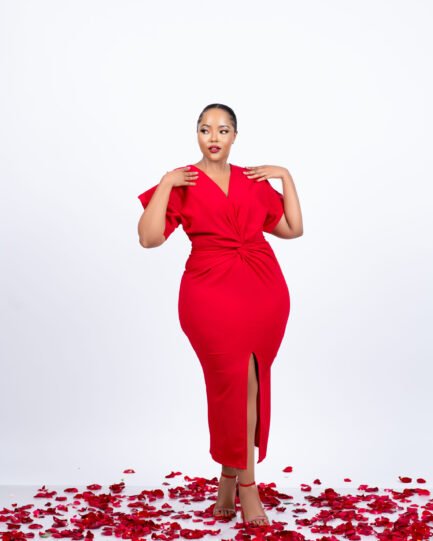 Twist knot Bodycon - Red