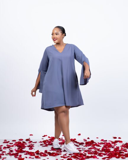 Pat Shift Dress - Grey