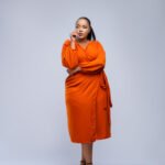 Midi Wrap Dress - Burnt Orange