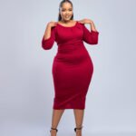 Midi Bodycon - Maroon