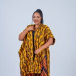 Shawl - Navy/Mustard