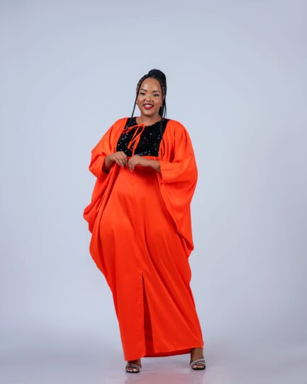 Zeki Kaftan - Burnt Orange/Black