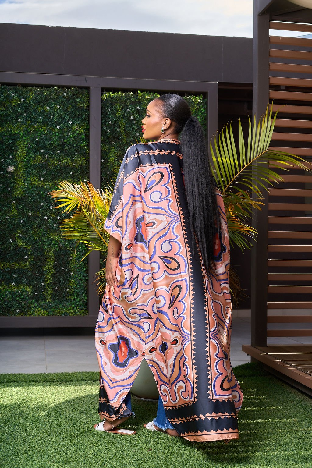 Kimono-Peach/Black - Image 2