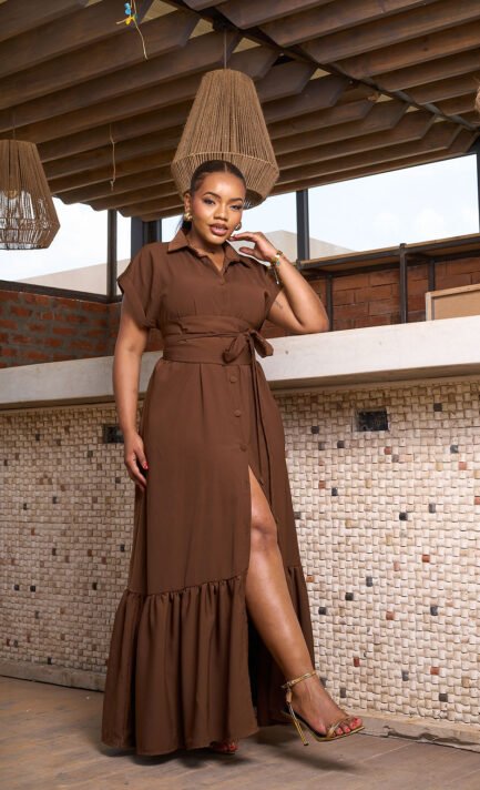 Nisha Maxi - Espresso Brown