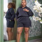 Polo Fleece Shorts Set - Black