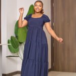 Serah Maxi Dress - Navy Blue