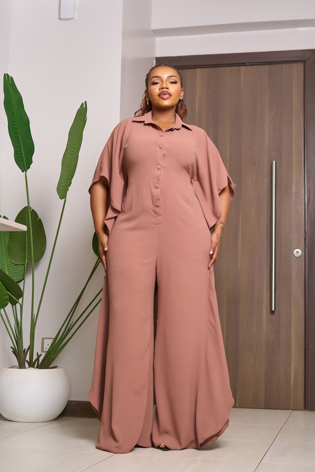 Nila Jumpsuit - Nude - Image 4